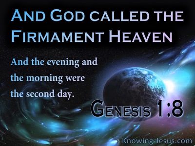 Genesis 1:8 God Called The Firmament, Heaven (blue)
